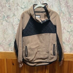 Asymmetrical Fleece Pull Over